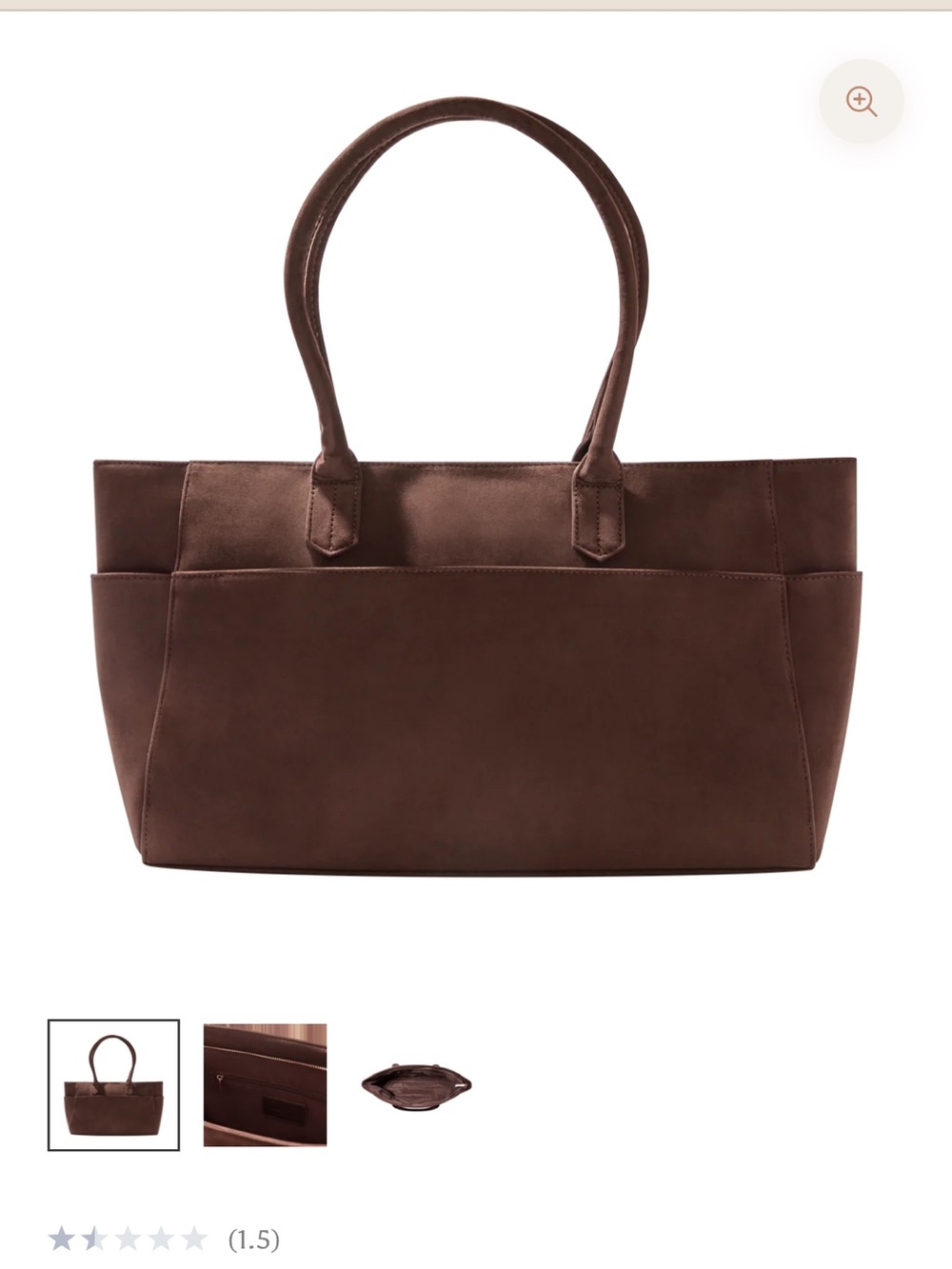 Everyday Chocolate Brown Tote Bag with Double Handles